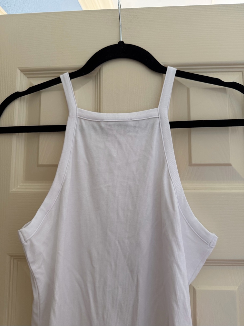 Mango White Ribbed Tank Bodysuit - Picture 4 of 6